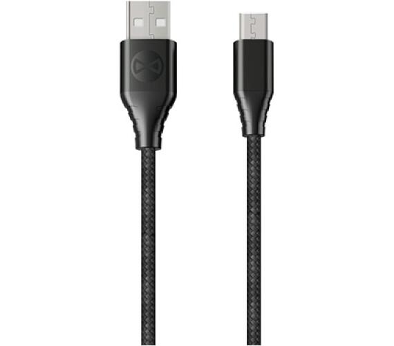 Forever Core USB/microUSB 1,5m 3A textilní černý
