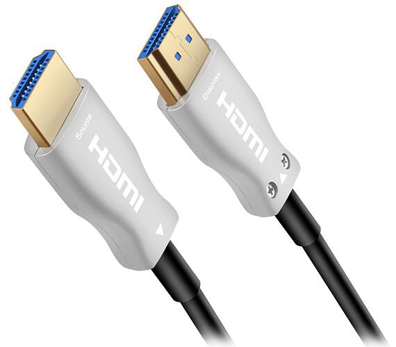 PREMIUMCORD HDMI optický fiber High Speed + Ethernet kabel/ 4K@60Hz/ M/M/ zlacené konektory/ 5m/ černá (kphdm2x05) + DOPRAVA ZDARMA