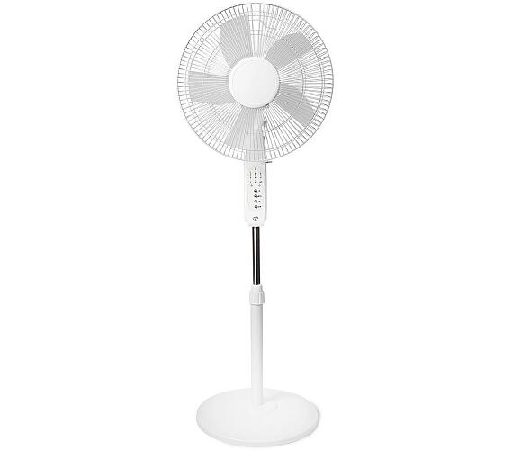 Ventilátor / Wi-Fi / 400 mm / Nastavitelná výška / Otáčí se automaticky / 3-Rychlostní / Časovač / Android™ / IOS / Bílá + DOPRAVA ZDARMA