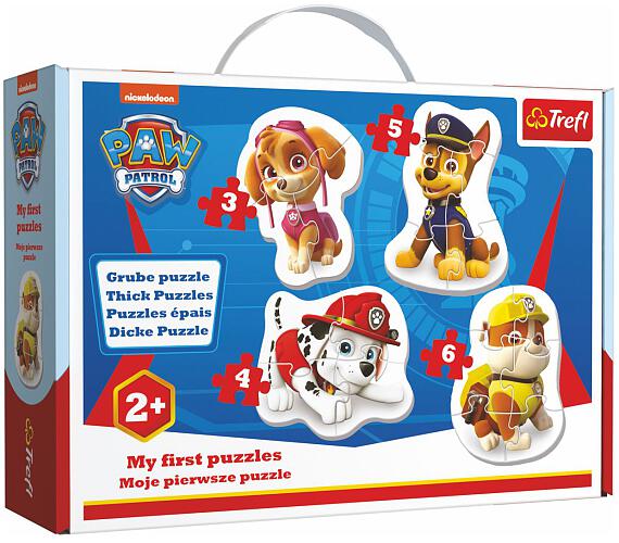 TREFL Puzzle baby Paw Patrol/Tlapková patrola 4ks v krabici 27x19x6cm 24m+