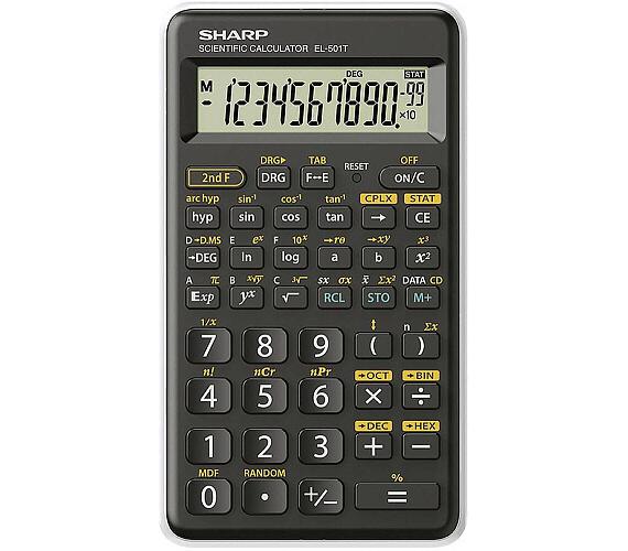 Sharp kalkulačka - EL-501T - bílá (balení box) (SH-EL501TWH)