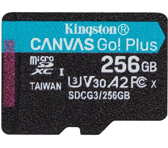 Kingston Canvas Go Plus A2/micro SDXC / 256GB / 170MBps / UHS-I U3 / Class 10 (SDCG3/256GBSP)