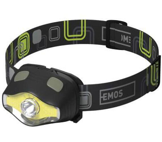 Emos COB LED + LED čelovka P3536