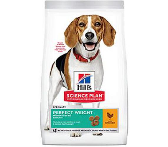 Hill's Can. SP Perfect Weight Adult Medium Chicken12kg