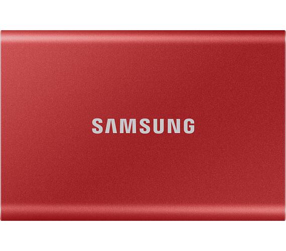 Samsung T7 / 500GB / SSD / Externí / 2.5" / Červená / 3R (MU-PC500R/WW)