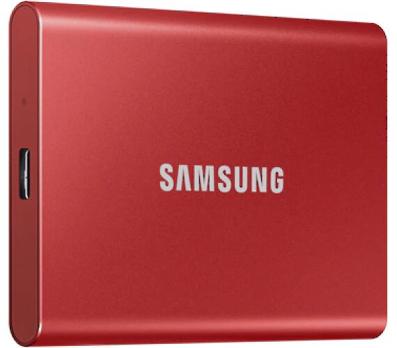 Samsung T7 / 1TB / SSD / Externí / 2.5" / Červená / 3R (MU-PC1T0R/WW)