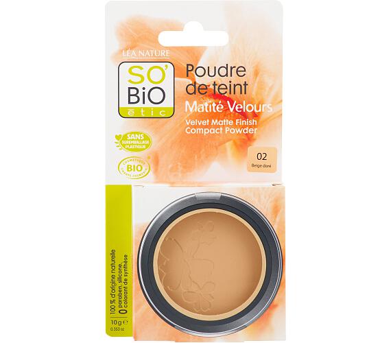 Kompaktní pudr 02 béžová zlatá 10 g BIO SO’BiO étic