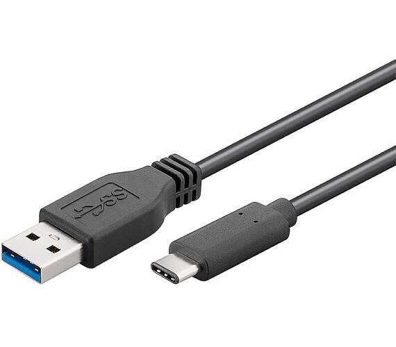 PREMIUMCORD kabel USB-C 3.1male - USB 3.0 A male 3 m černý