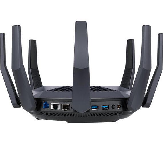 Asus RT-AX89X. 12-streamový dvoupásmový WiFi 6 (802.11ax) router AX6000 s podporou technologií MU-MIMO a OFDMA (90IG04J1-BM3010)