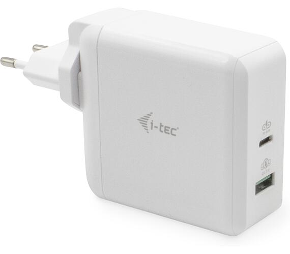 I-TEC USB-C Travel Charger 60W + USB-A Port 18W (CHARGER-C60WT)