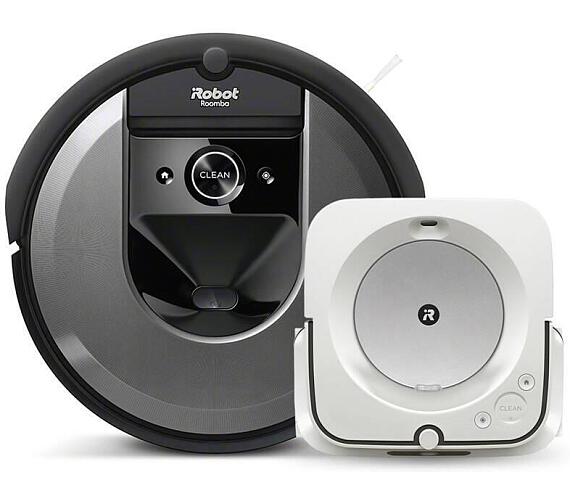 iRobot Roomba i7 (black 7158) + Robotický mop BRAAVA JET M6 iRobot + DOPRAVA ZDARMA