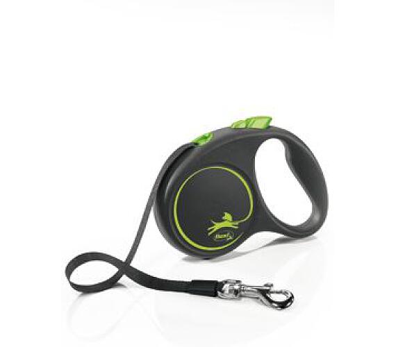 Flexi Black Design S pásek 5m/15kg zelená NEW