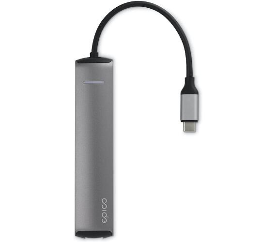 Epico USB Type-C HUB SLIM (4K HDMI & Ethernet) - space gray
