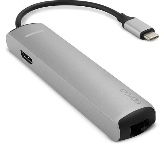 Epico USB Type-C HUB SLIM - silver (9915112100019) + DOPRAVA ZDARMA