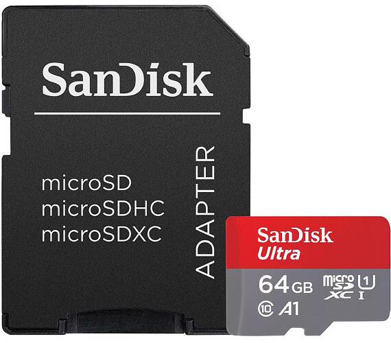 Sandisk Ultra microSDXC 64GB + adaptér (SDSQUA4-064G-GN6MA)