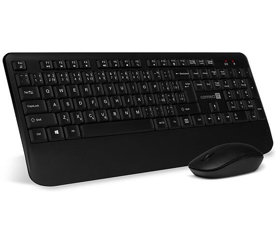 Connect IT Combo bezdrátová černá klávesnice + myš