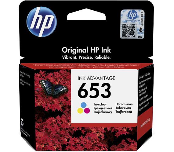 HP inkoustová náplň 653 tříbarevná (3YM74AE)