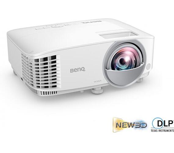 BENQ DLP Projektor MW826STH/1280x800 WXGA/3500 ANSI / 0,49:1 / 20000:1 / 2xHDMI / 3D / 1x10W repro/S