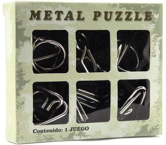 Teddies Hlavolam kov 6ks v krabice 14x12cm