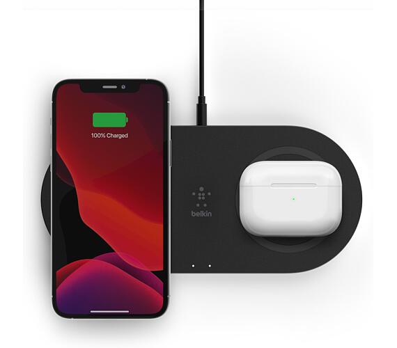 Belkin BOOST CHARGE™ Qi Duální 15W Bezdrátová plochá nabíječka + DOPRAVA ZDARMA