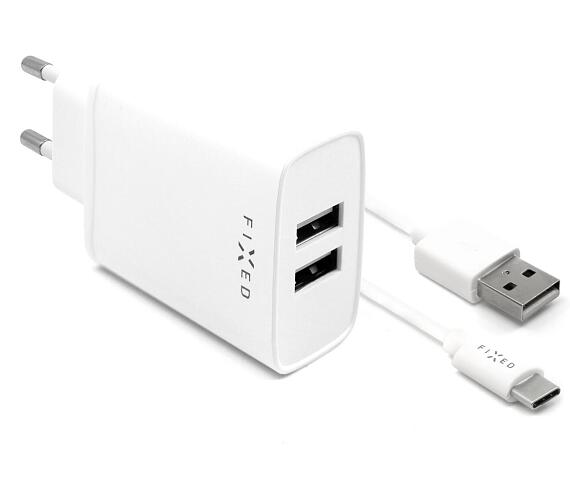 FIXED s 2xUSB výstupem a USB/USB-C kabelu