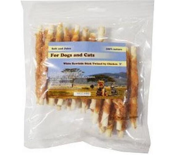 For Dogs and Cats Pochoutka Tyčinka z buvolí kůže s kuřecím masem 250g