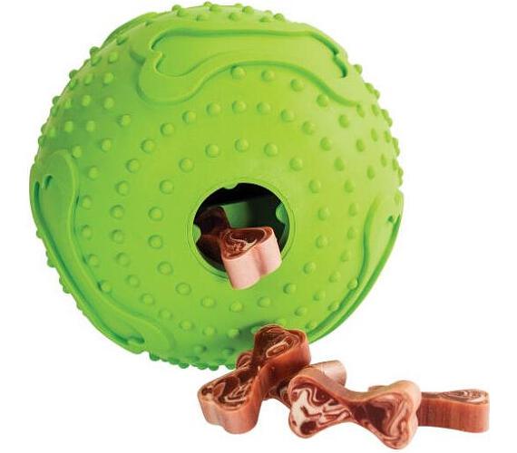 Hračka pes Míč s otvorem na krmivo Zelená 9,5cm Trixie
