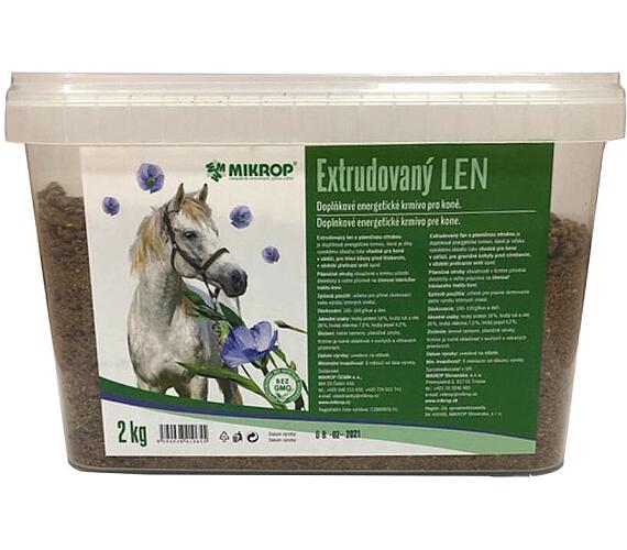 Mikrop Horse Len extrudovaný pro koně kyblík 2kg