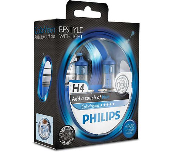 PHILIPS H4 ColorVision Blue 2 ks