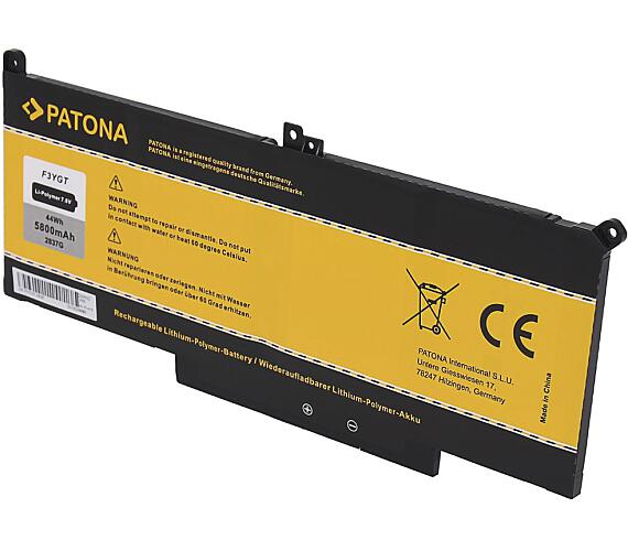 PATONA baterie pro ntb DELL LATITUDE E7280 / E7480 5800mAh Li-Pol 7,6V F3YGT (PT2837) + DOPRAVA ZDARMA