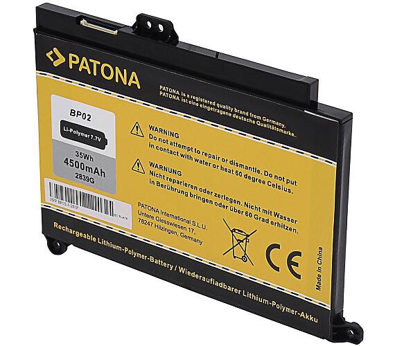 PATONA baterie pro ntb HP Pavilion PC 15 AU 4500mAh Li-Pol 7,7V BP02XL + DOPRAVA ZDARMA