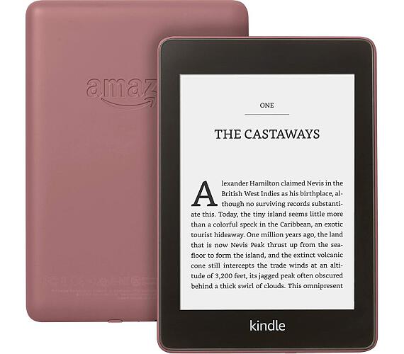 AMAZON e-book reader Kindle PAPERWHITE 4 2018/ 6" E-ink displej/ 8GB/ IPX8/ Wi-Fi/ SPONZOROVANÁ VERZE/ plum (B084127MVC)