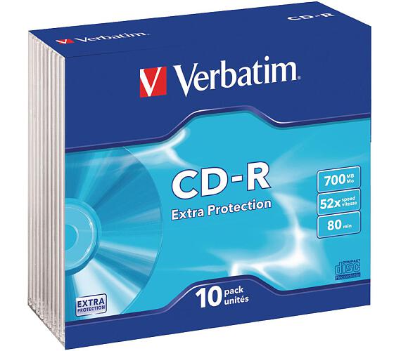 Verbatim CD-R(10-Pack)Slim / ExtraProtection / DL / 52x / 700MB (43415)
