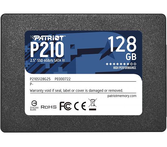 PATRIOT P210 / 128GB / SSD / 2.5" / SATA / 3R (P210S128G25)