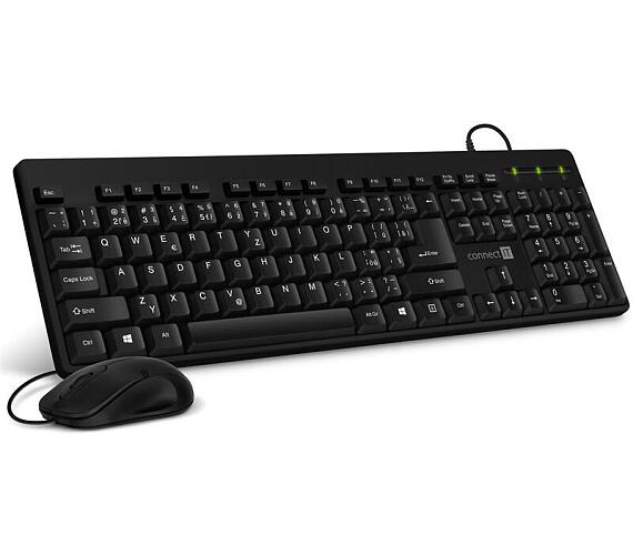 Connect IT Combo drátová černá klávesnice + myš