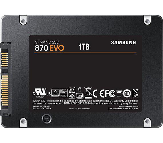 Samsung SSD 1TB 870 EVO SATA III 2.5" V-NAND MLC 6.8mm (ctení/zápis: 560/530MB/s; 98/88K IOPS) (MZ-77E1T0B/EU)