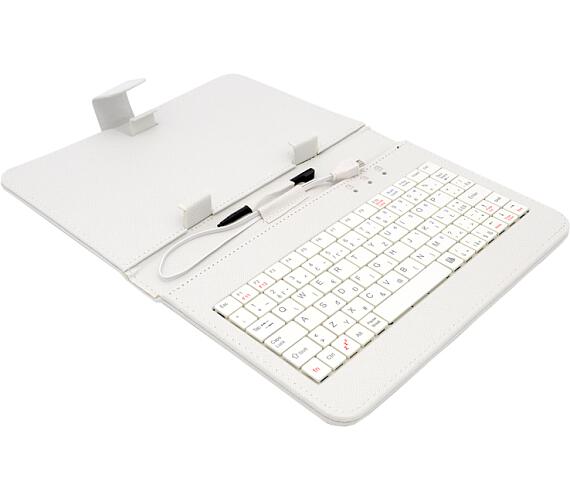 AIREN AiTab Leather Case 1 with USB Keyboard 7" WHITE (CZ/SK/DE/UK/US.. layout) (Leather Case 1 7W)