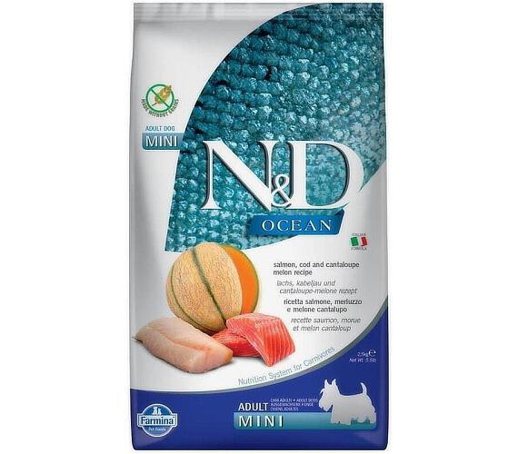 N&D OCEAN DOG Adult Mini Salmon & Cod & Melon 2,5kg