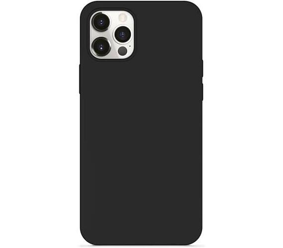 Epico Silikonový kryt na iPhone 12/12 Pro s podporou uchycení MagSafe - černý