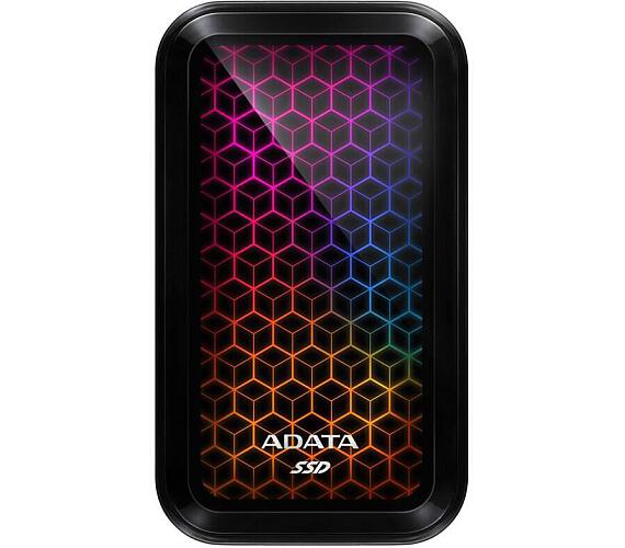 ADATA External SSD 512GB SE770G USB 3.0 černá/žlutá LED RGB (ASE770G-512GU32G2-CBK)