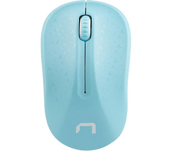 NATEC natec optická myš TOUCAN/1600 DPI/Cestovní/Optická/Bezdrátová USB/Bílá-modrá (NMY-1651)