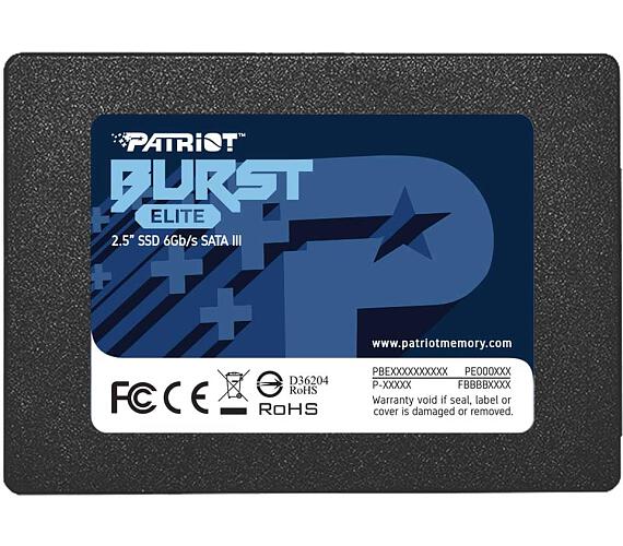 PATRIOT Burst Elite / 1,92TB / SSD / 2.5" / SATA / 3R (PBE192TS25SSDR)