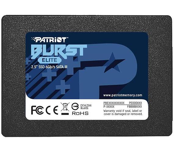 PATRIOT Burst Elite / 120GB / SSD / 2.5" / SATA / 3R (PBE120GS25SSDR)