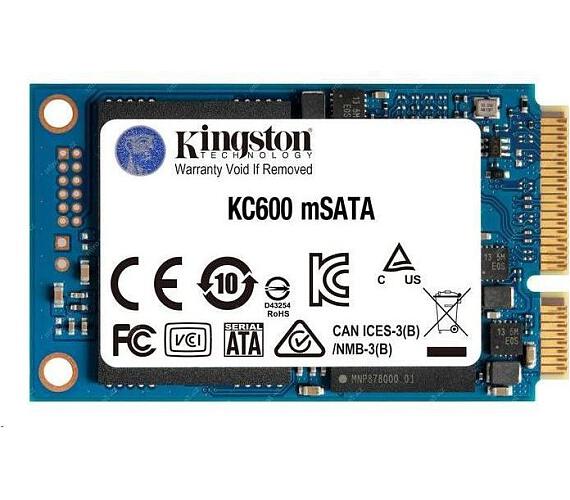 Kingston KC600 / 512GB / SSD / mSATA / 5R (SKC600MS/512G)