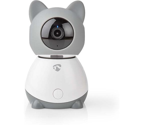 NEDIS IP kamera/ Wi-Fi/ 1080p/ Micro SD/ Cloud/ snímač pohybu/ náklon/ noční vidění/ Android/ iOS/ šedo-bílá (WIFICI30CGY) + DOPRAVA ZDARMA