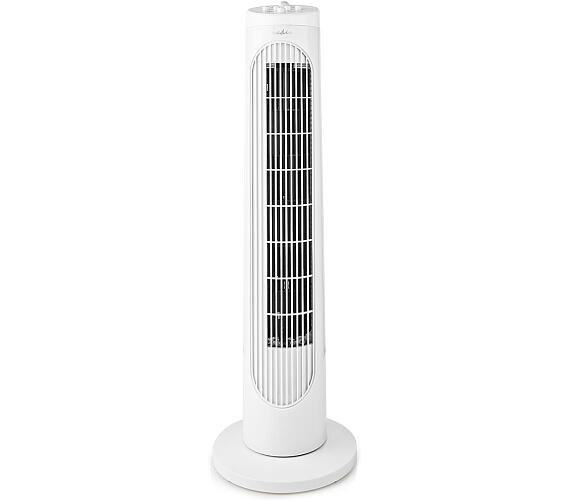 Sloupový Ventilátor | Výška: 760 mm | 3-Rychlostní | Rotace | 50 W | Bílá + DOPRAVA ZDARMA