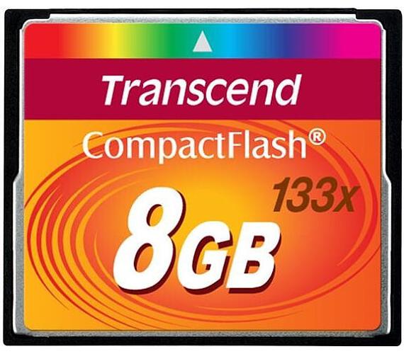 Transcend Compact Flash 8GB (133x) (TS8GCF133)