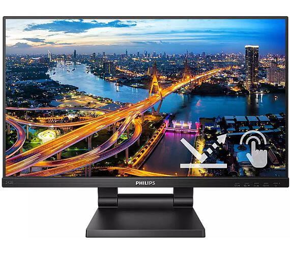 Philips LCD 242B1TC 23,8" 16:9 IPS Touch / 1920x1080@75Hz / 4ms / 250cd / VGA / HDMI / DP / 4xUSB / Repro / HAS / VESA (242B1TC/00)