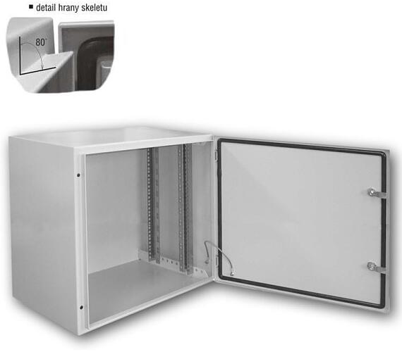 DATACOM 19"venkovní rozvaděč 12U/600x400 IP65 šedý (71951)