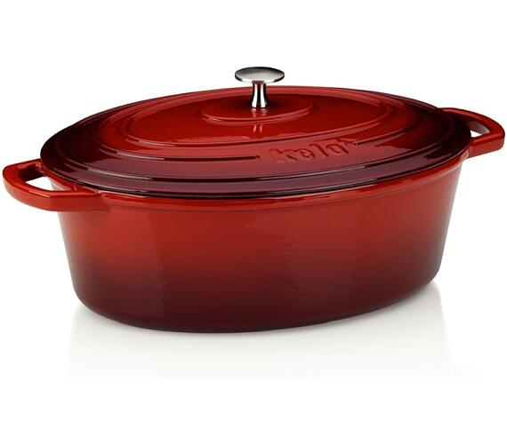 KELA Pek litinov s poklic CALIDO 32 x 25 cm erven KL-11942